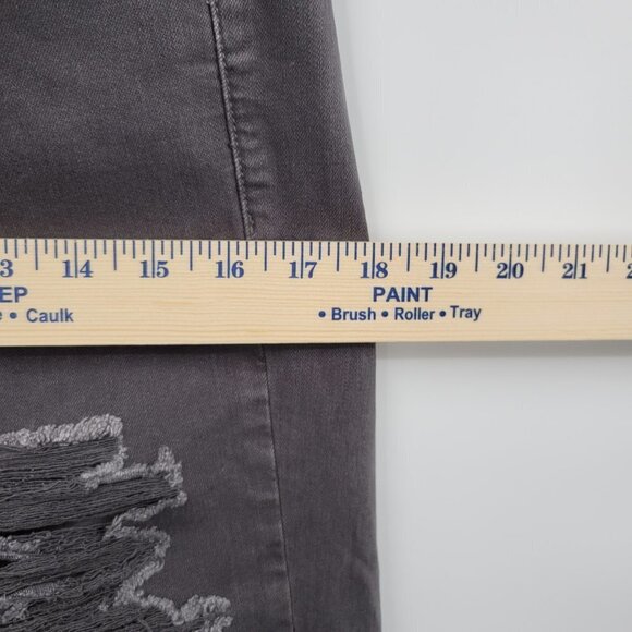 American Eagle Women Gray Mid Rise Tomgirl Distressed Regular Jeans Size 2 - Picture 11 of 12